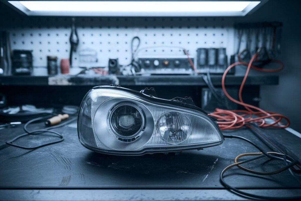 Auto headlight repair process