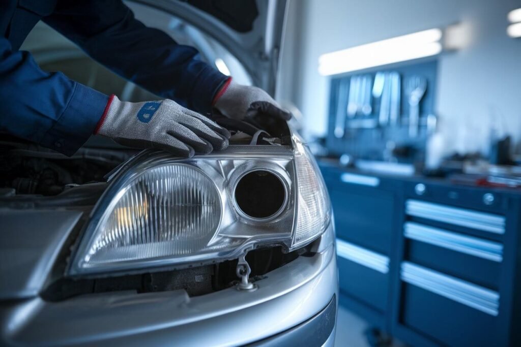 Professional headlight repair