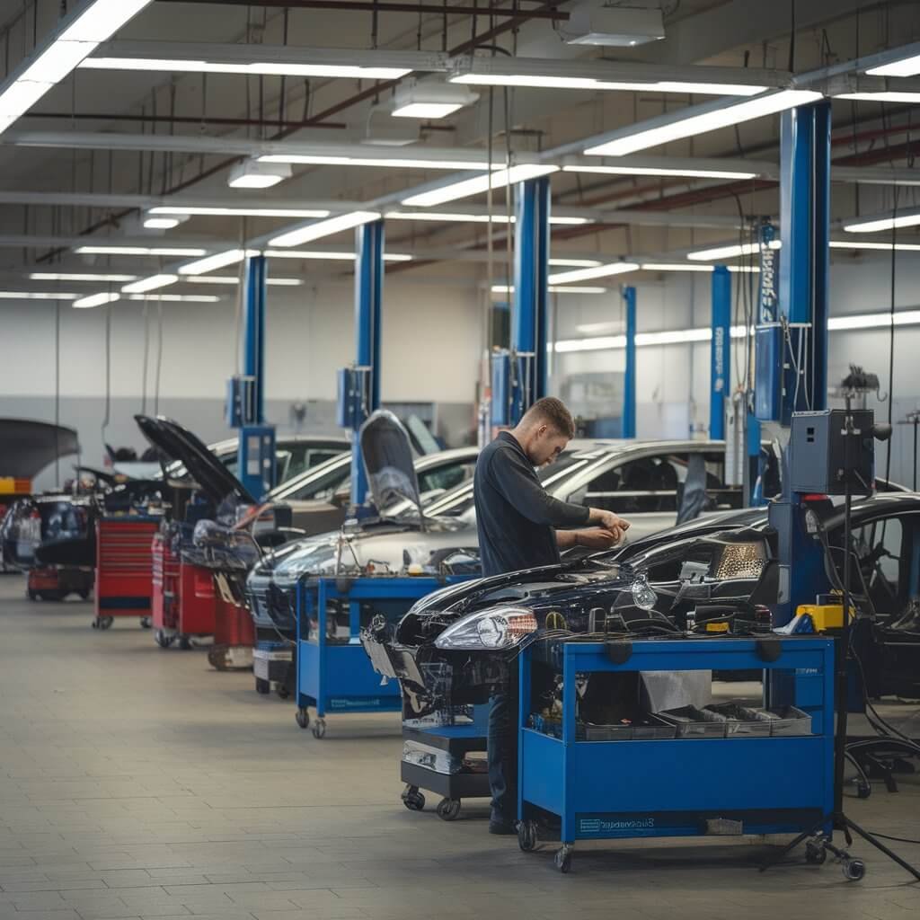 Damaged headlight repair service