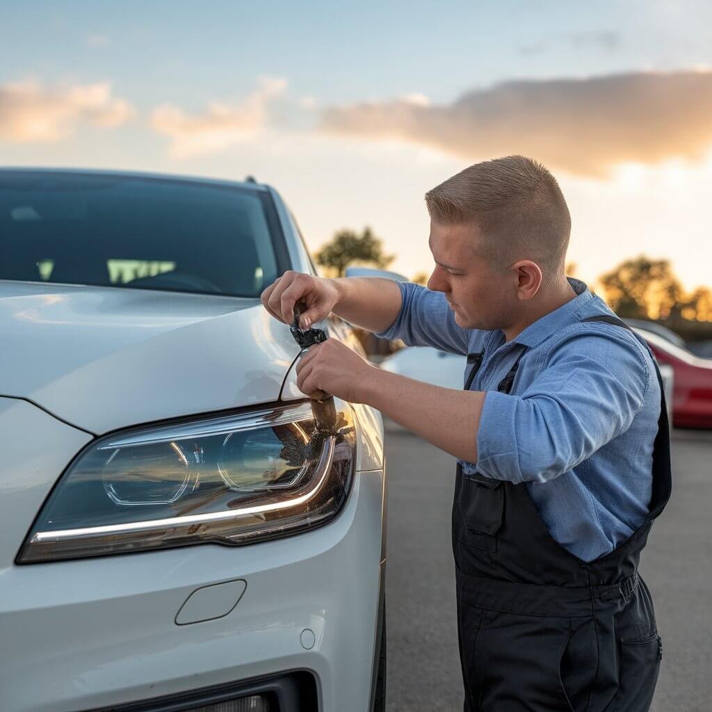 Broken headlight fix