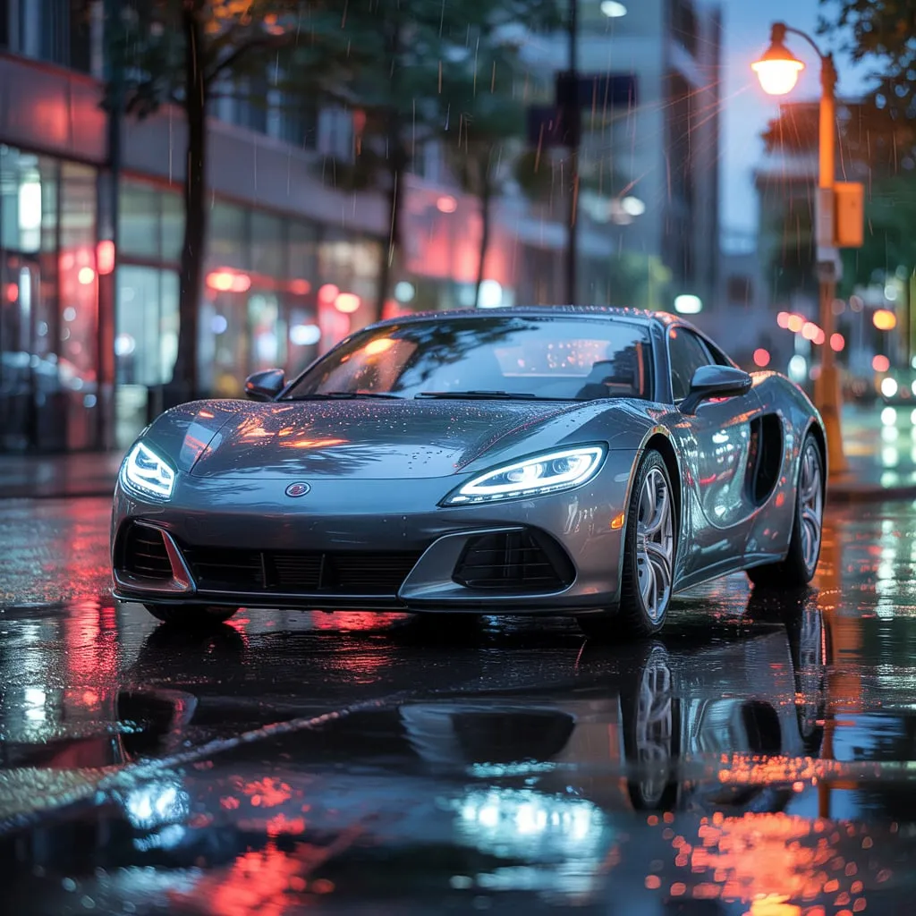 Professional headlight upgrade setup