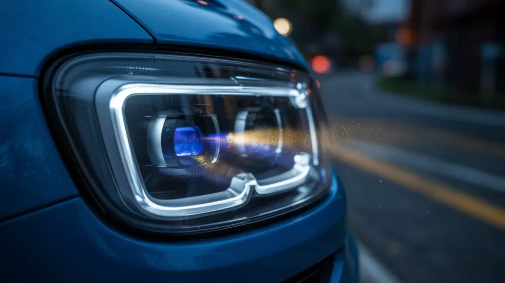 Mobile headlight lens repair