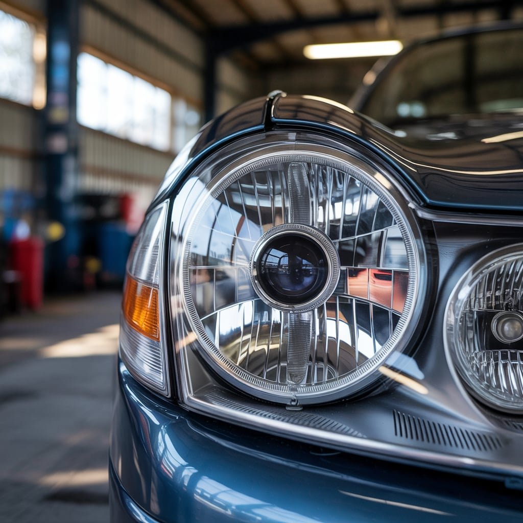 headlight lens polishing