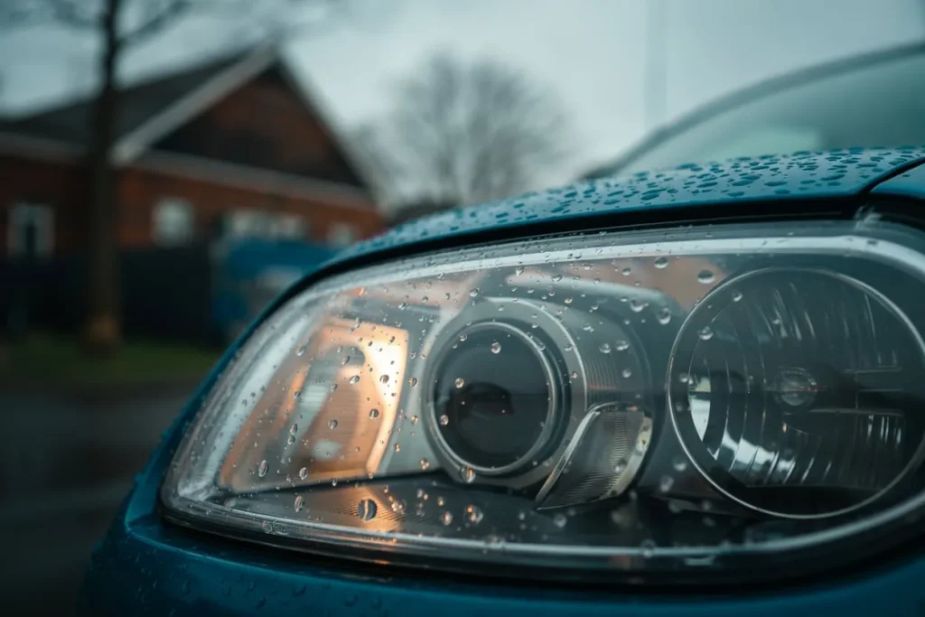 Damaged headlight glass repair