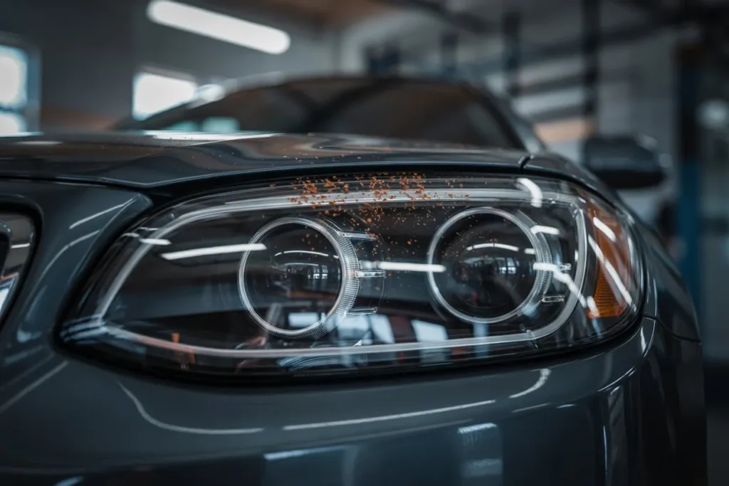 UV shield for car headlights