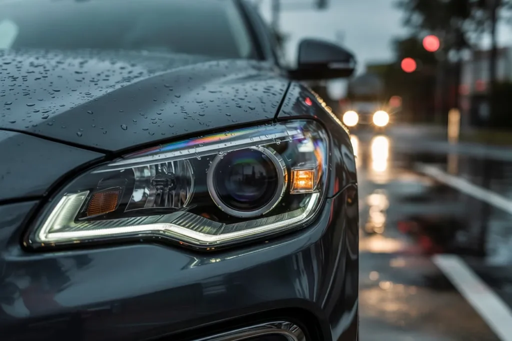 Headlight UV barrier treatment