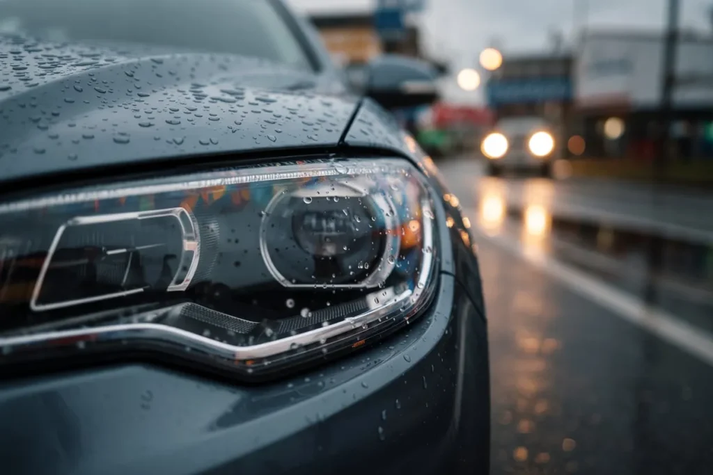 Headlight UV damage protection