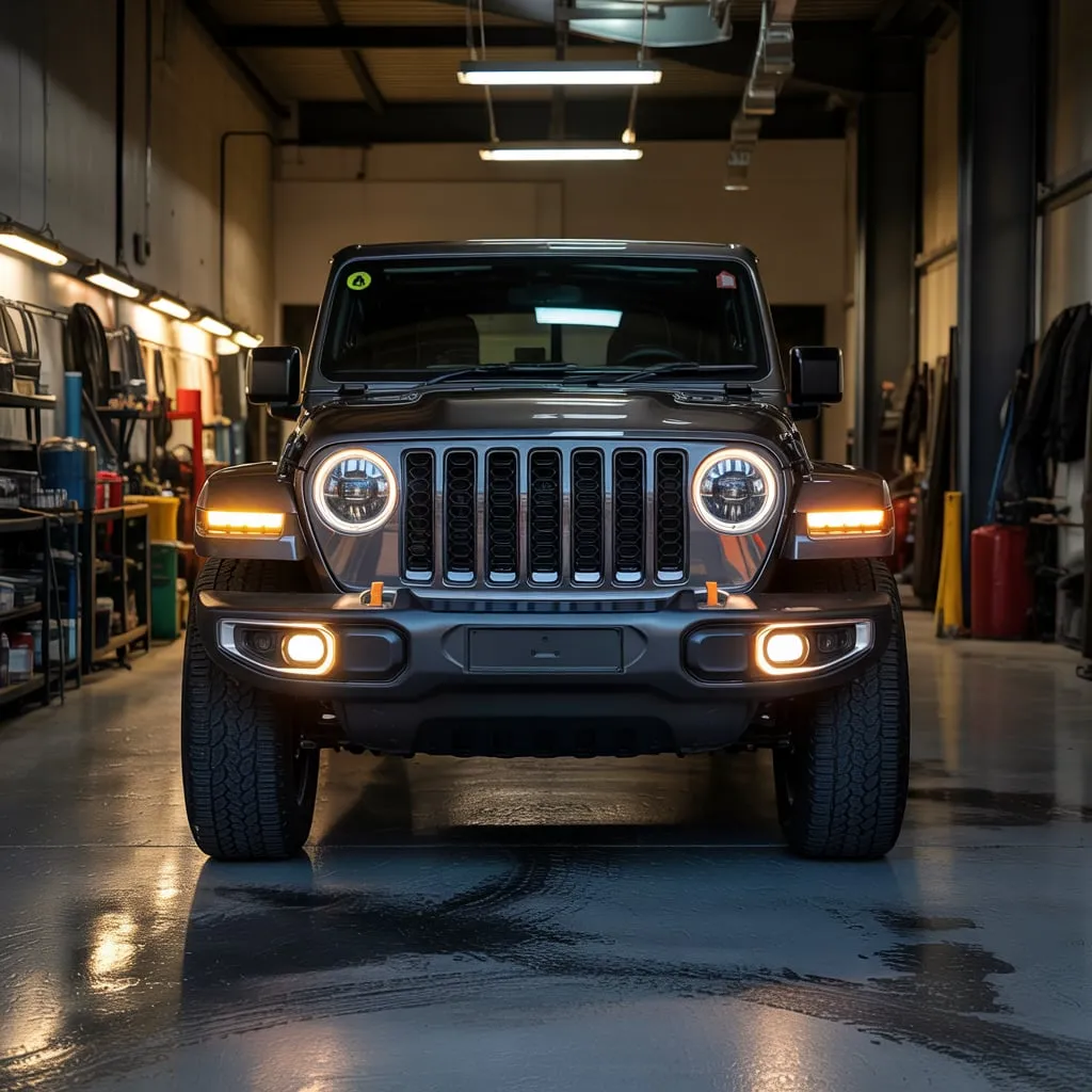 Jeep HID headlight service