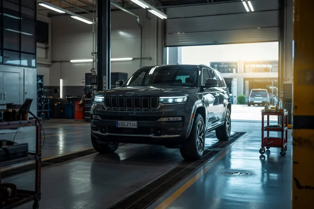 Jeep headlight ground repair