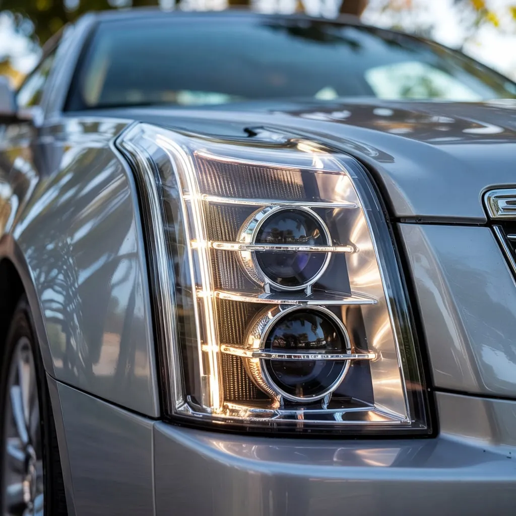 Cadillac headlight unit install
