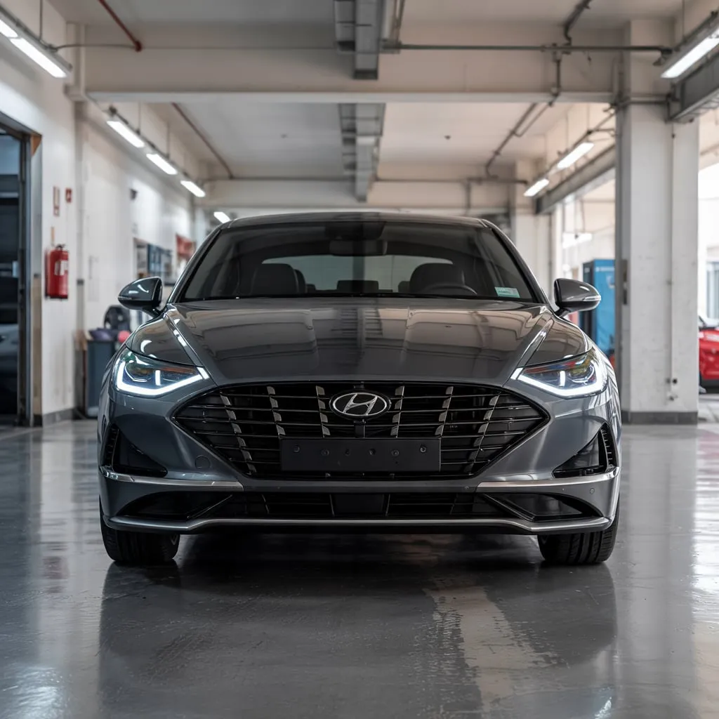 Hyundai headlamp repair work